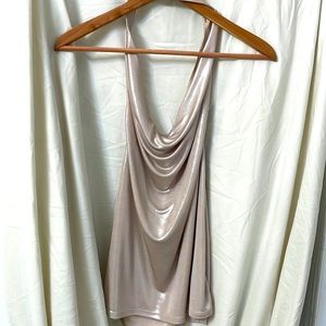 Gold halter top size small from Express. Worn once for NYE.